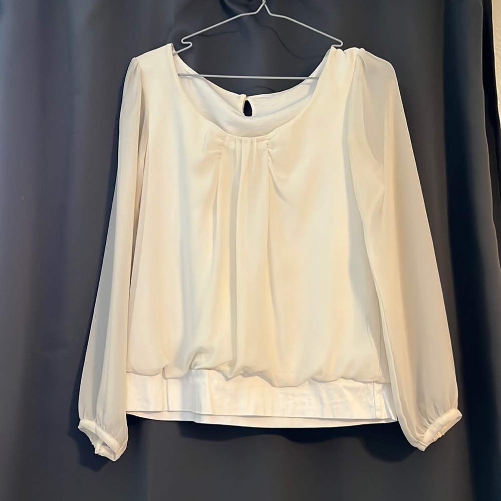 MISCH MASCH long sleeve white blouse